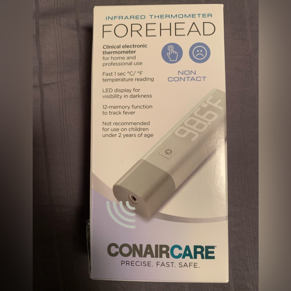New ConairCare Infrared Forehead Thermometer - Non Contact